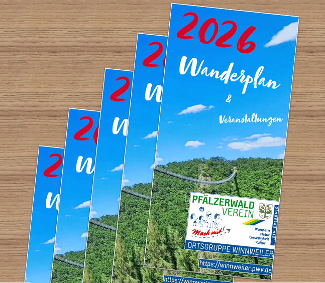 2026 Wanderplan PWV Winnweiler Flyer Serienbild